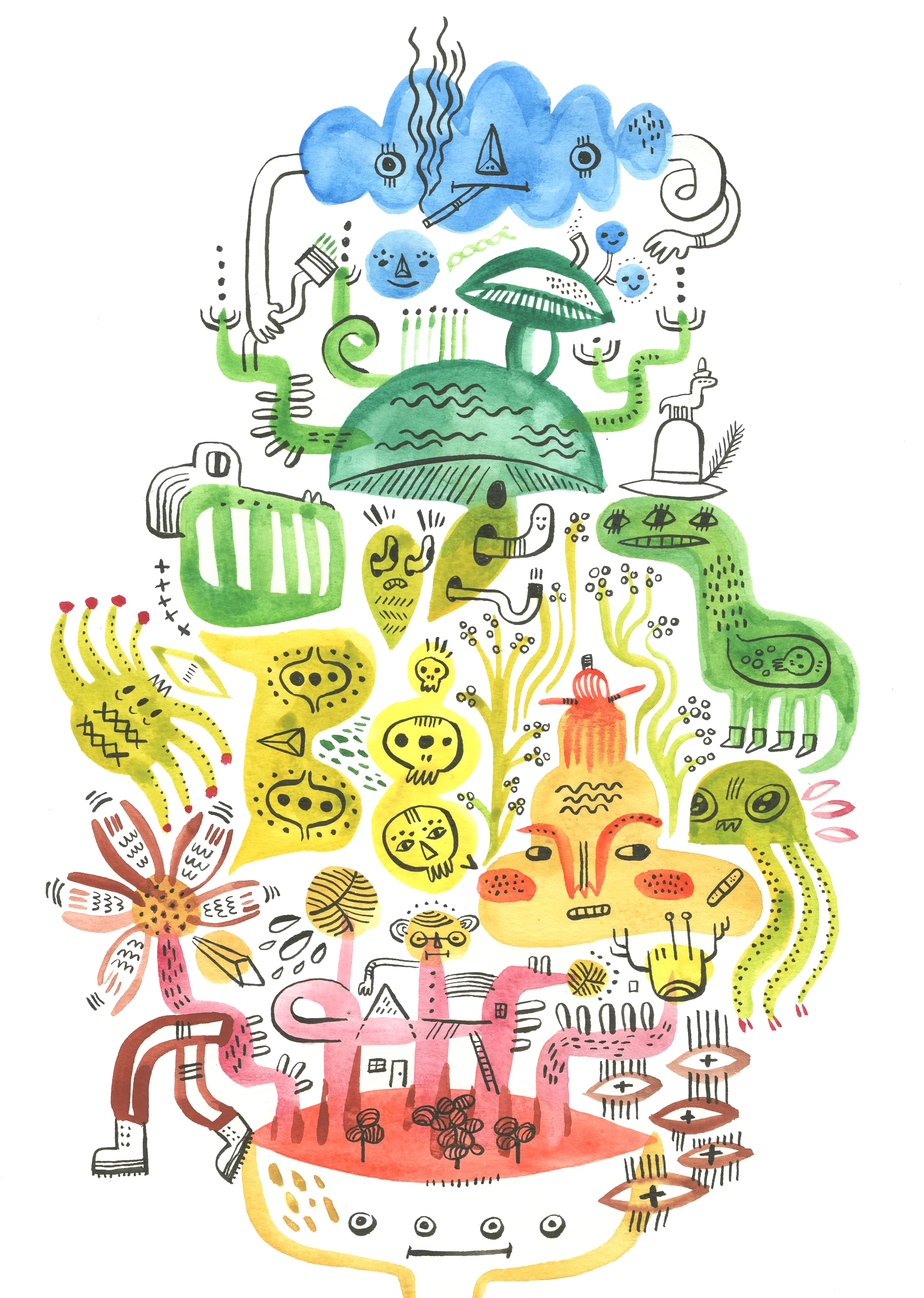 CHALLENGE 64: STREAM OF CONSCIOUSNESS: Follow the Blob