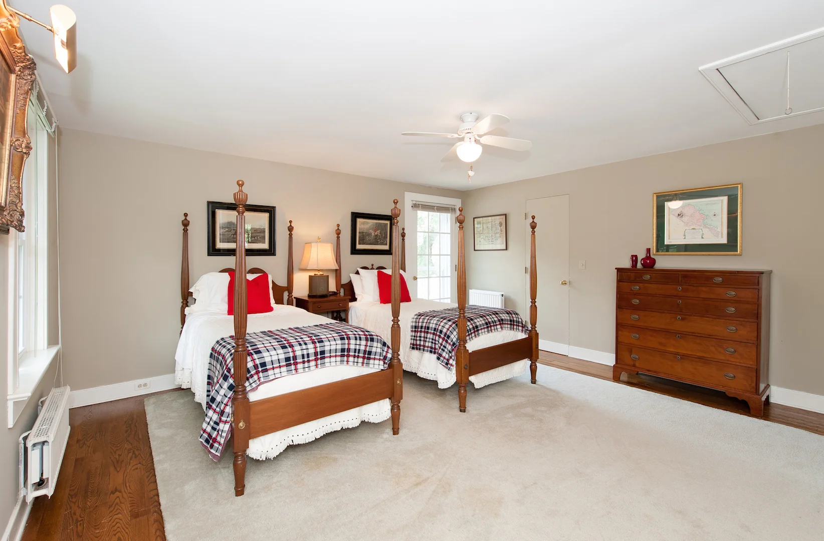 Bedroom Three with access to shared balcony