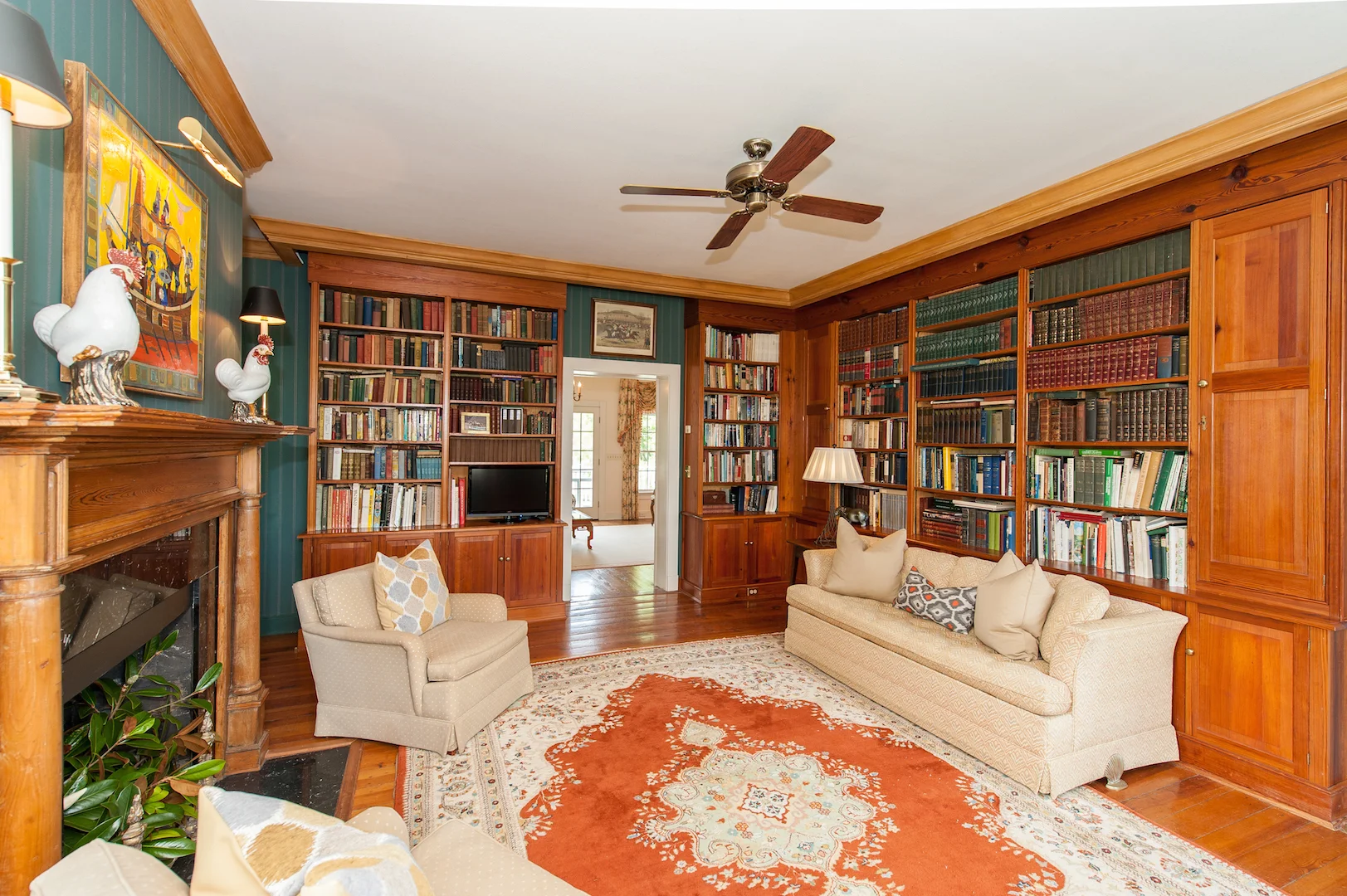 Paneled Library