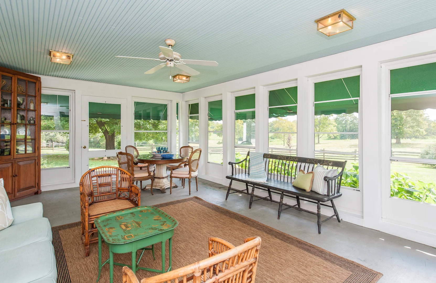 Three season porch with access to gardens