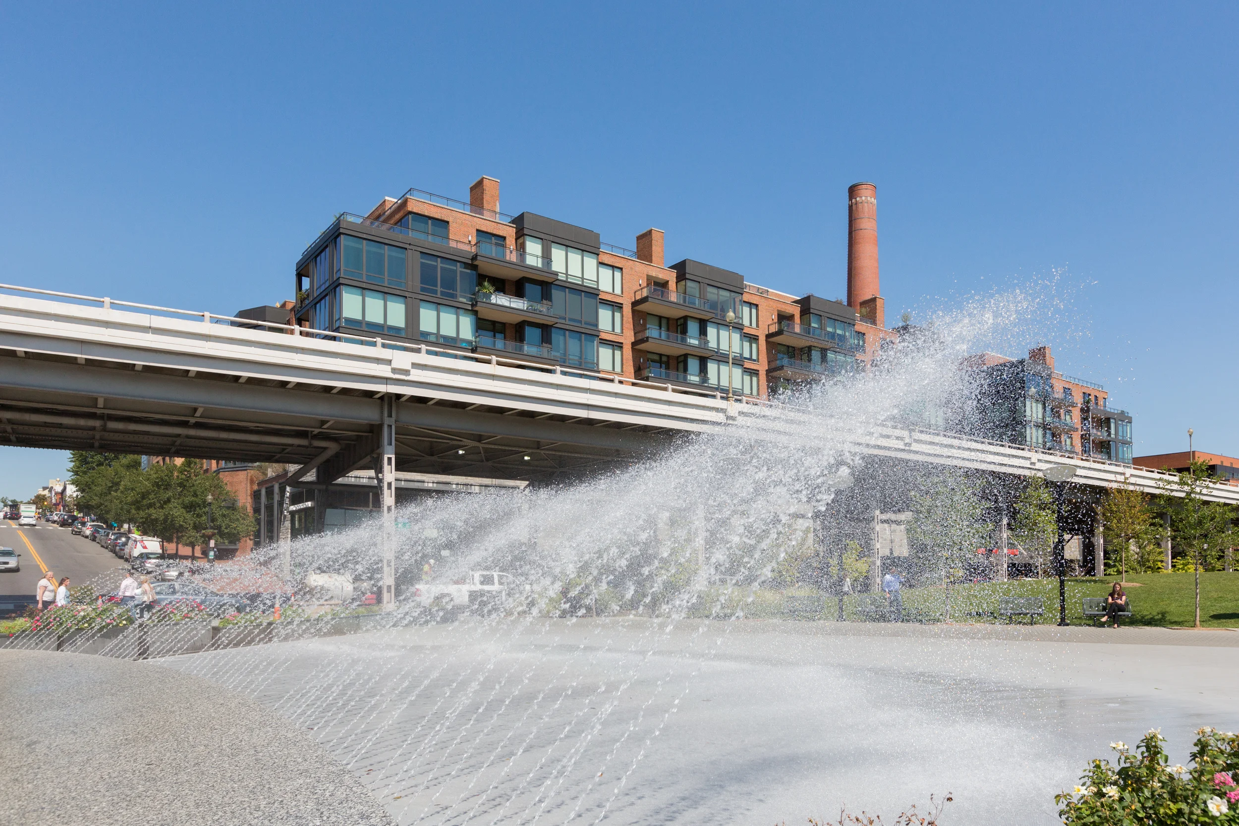 View of The Residences from Georgetown Waterfront Park