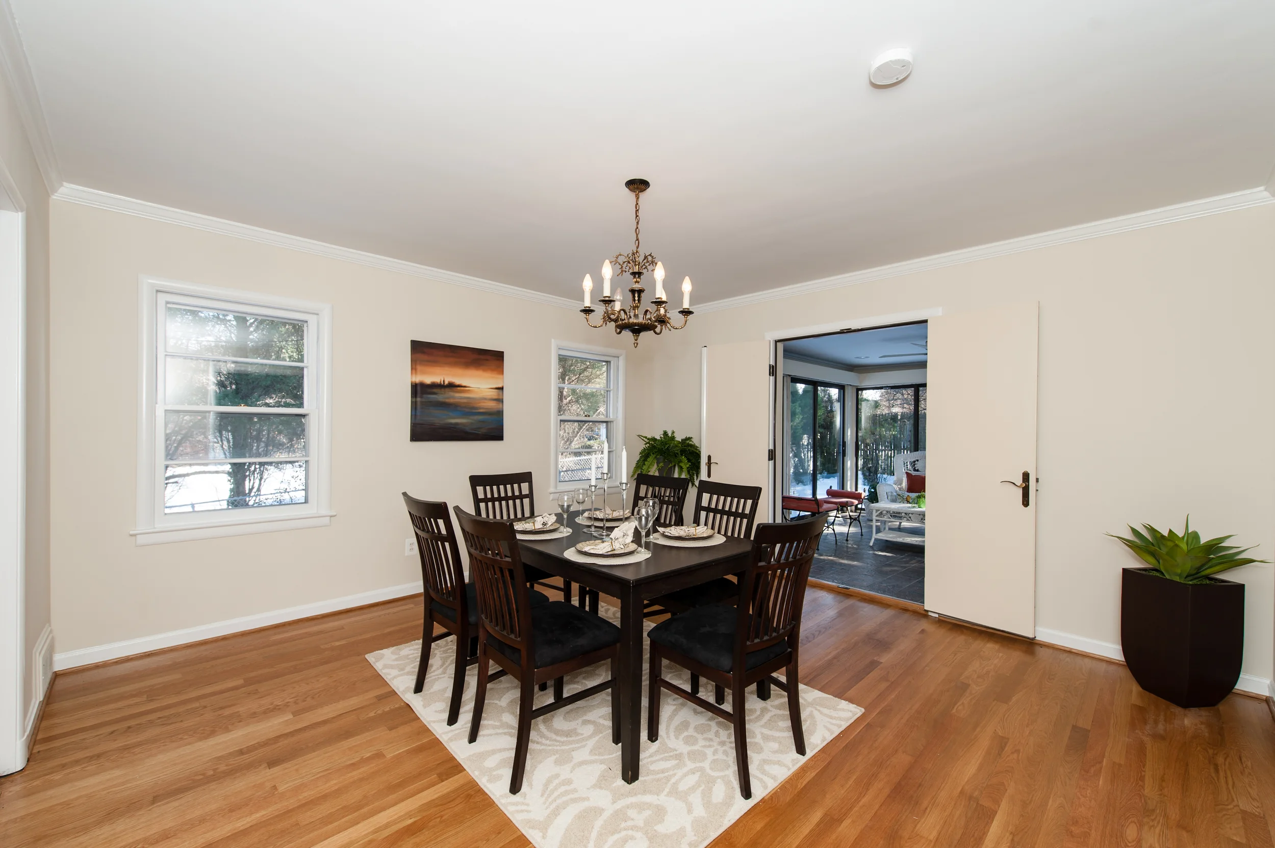 Dining Room Opens to Porch