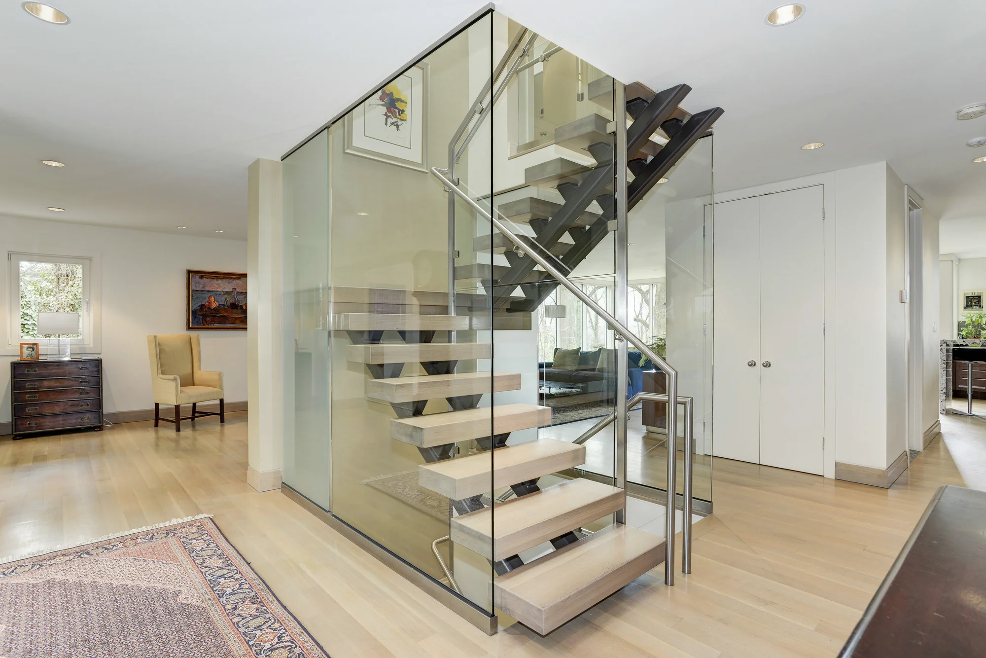 Olvia Demetriou Designed Glass Staircase