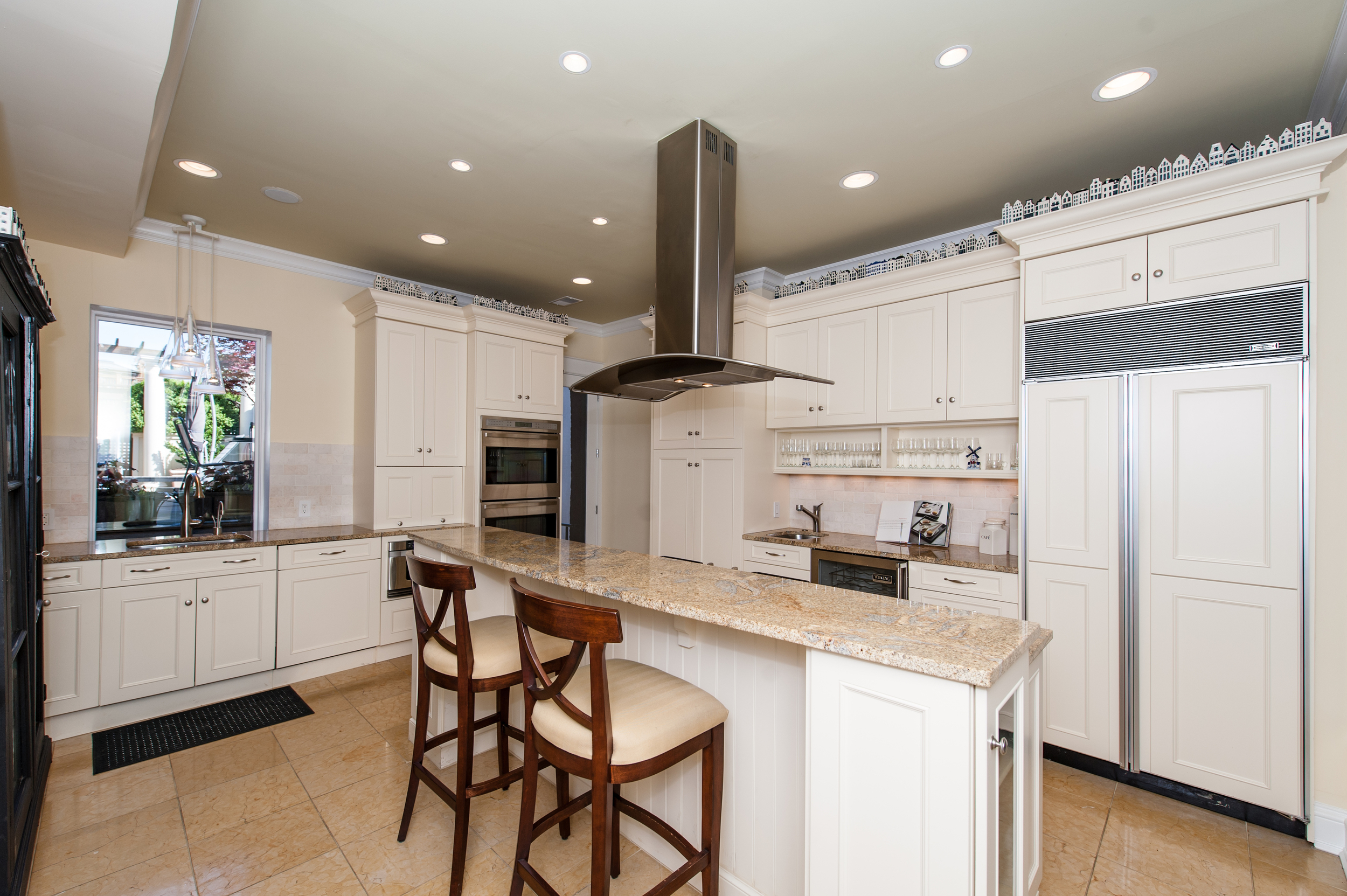 Exceptional Gourmet Kitchen with Views of the Terrace
