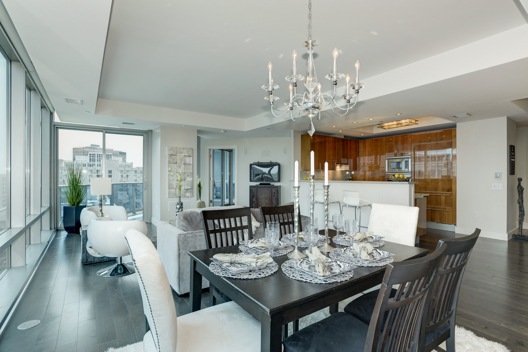 Living Area with Balcony
