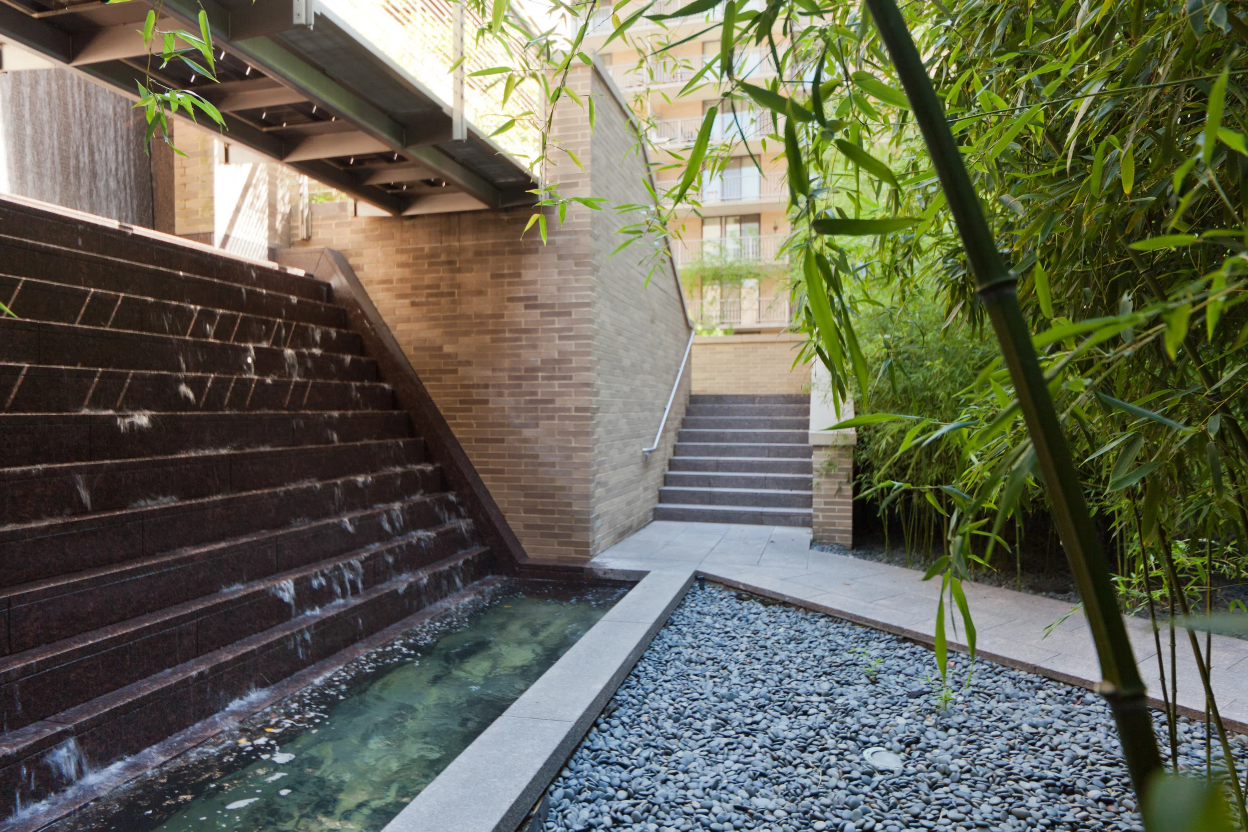 Ritz-Carlton Residences Community Garden and Waterfall