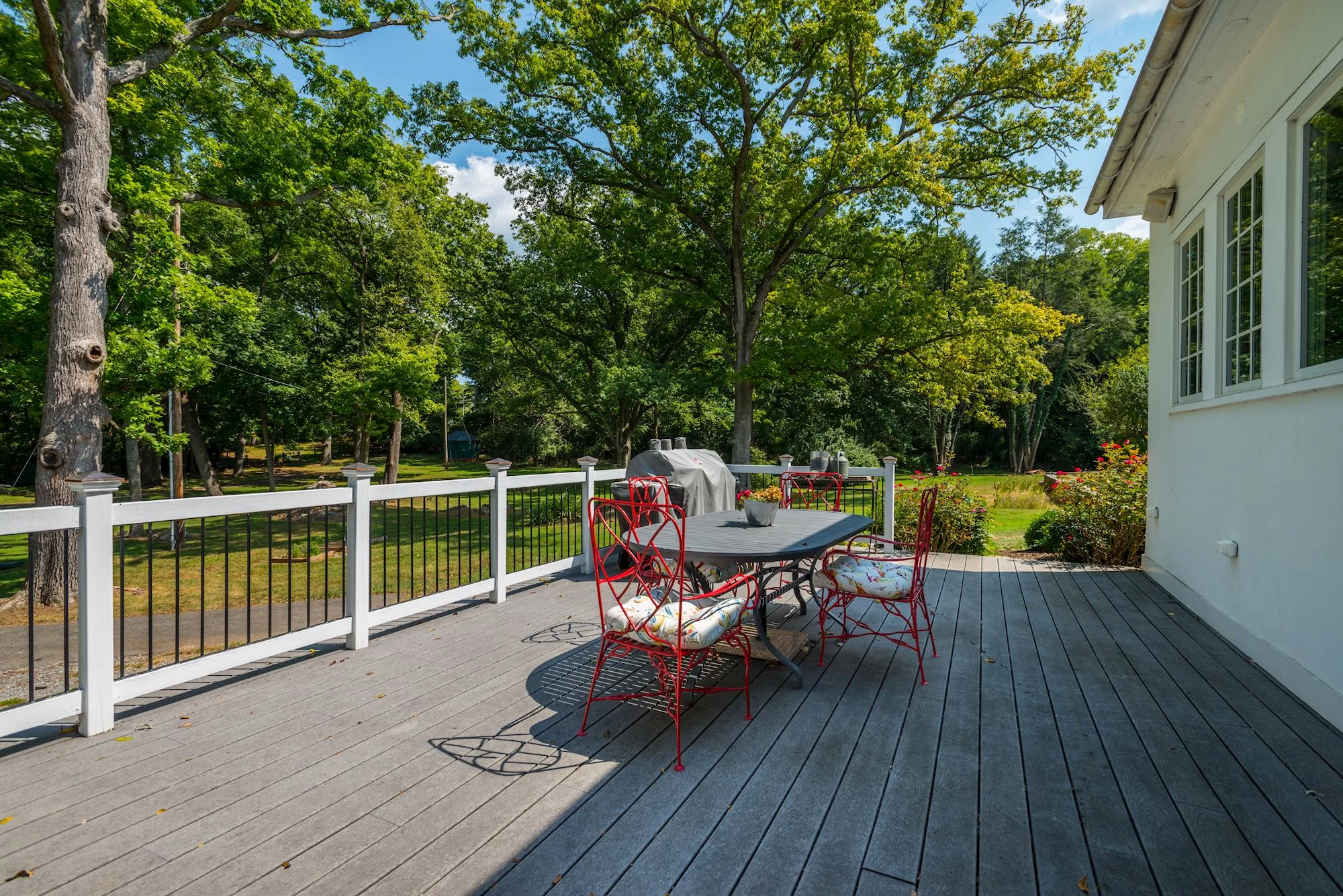 Terrace Overlooks Manicured Landscapes