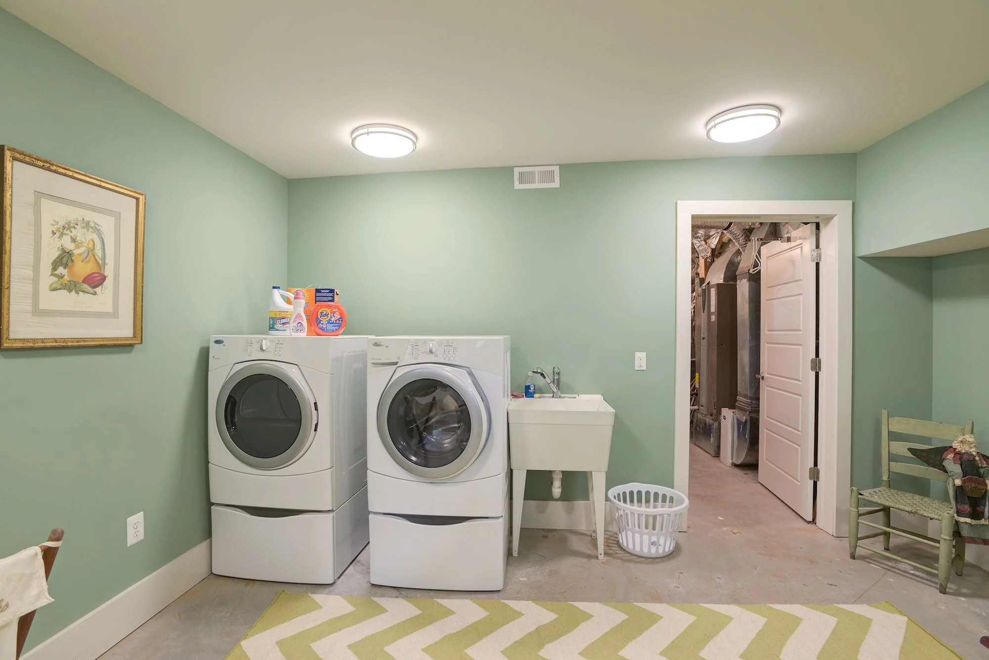 Laundry Room with Utility Room Beyond