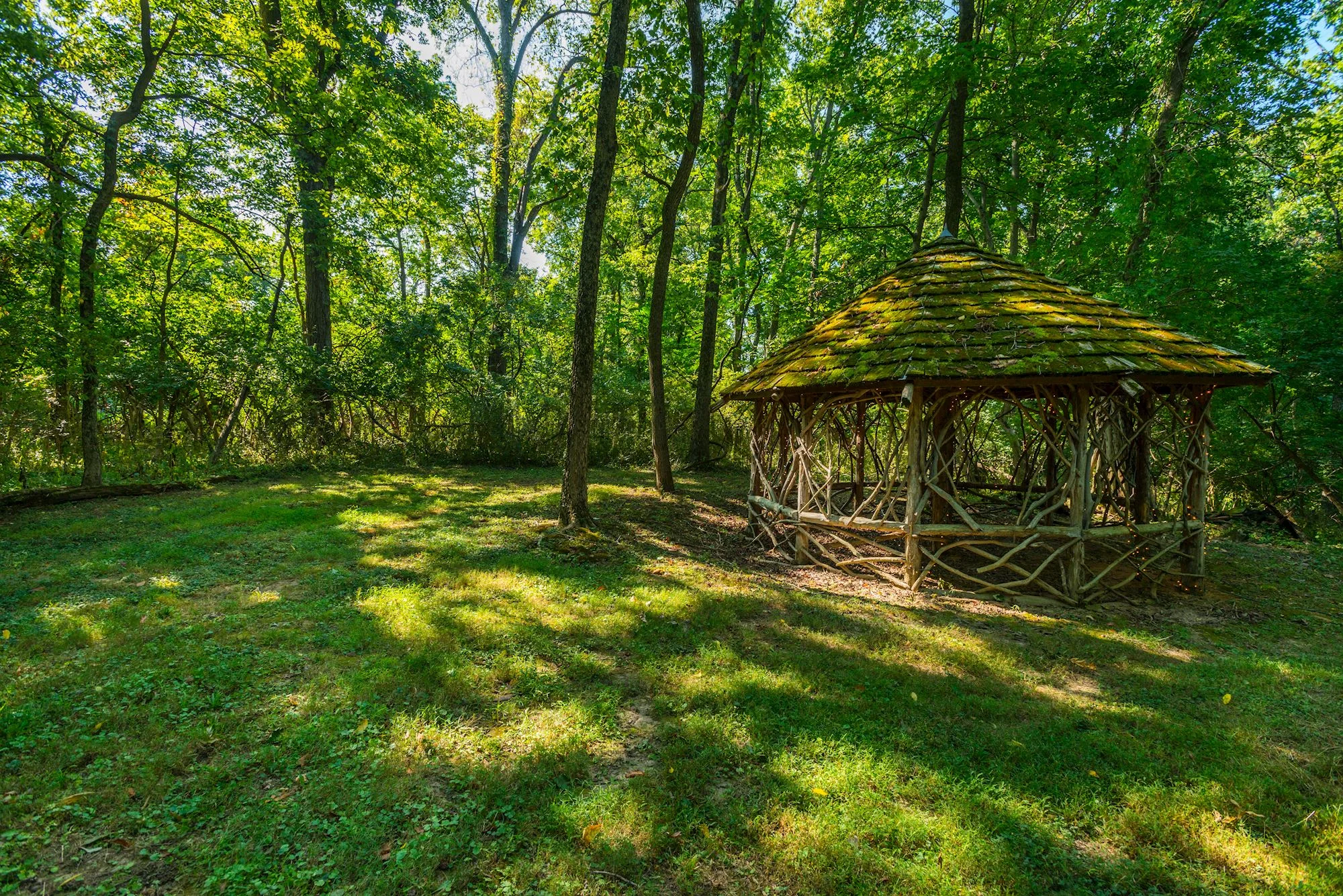 Captivating Gazebo with Twinkle Lights