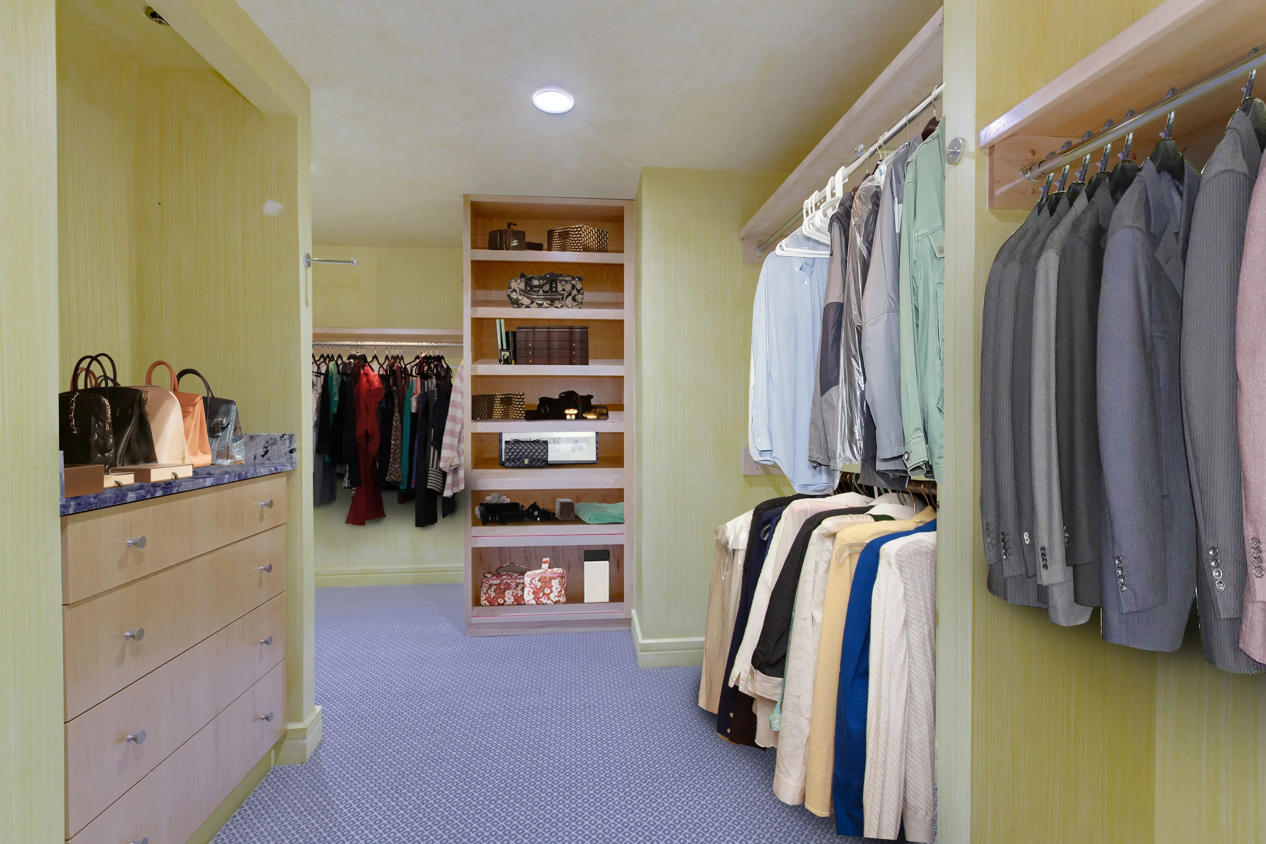 Master Suite Dressing Room and Walk-in Closet