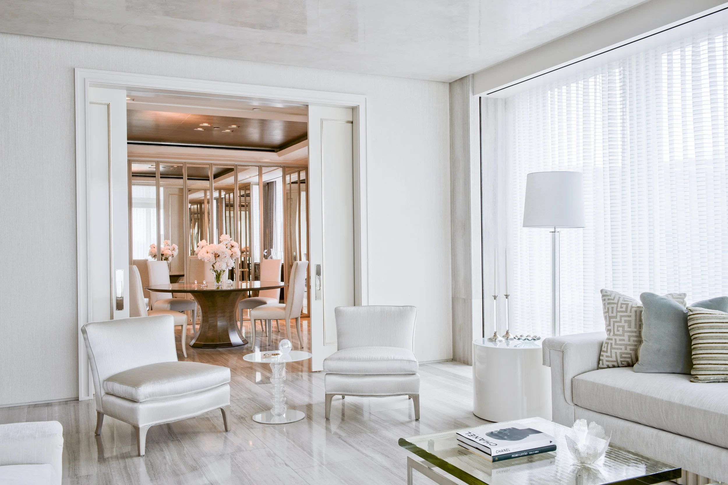 Pocket Doors Lead to Formal Dining Room