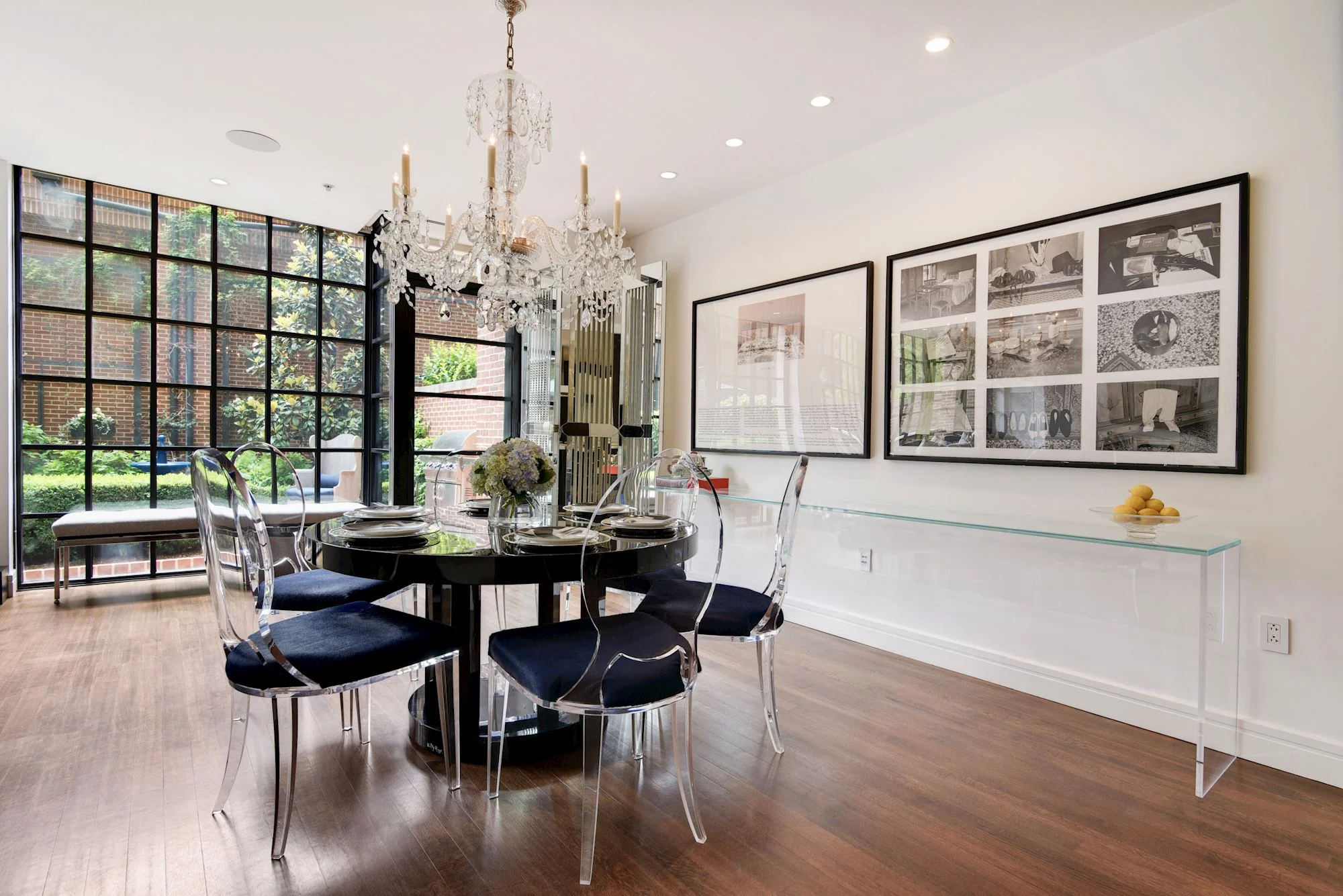 Living and Dining Areas Offer Terrace Access