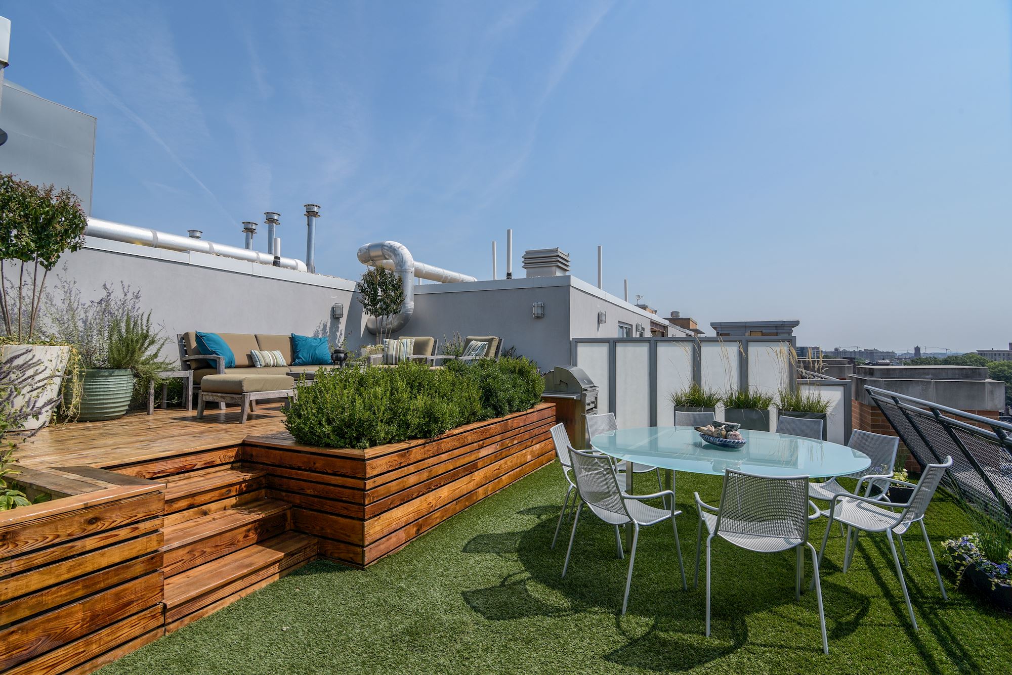 Spilt-Level Terrace with Irrigation