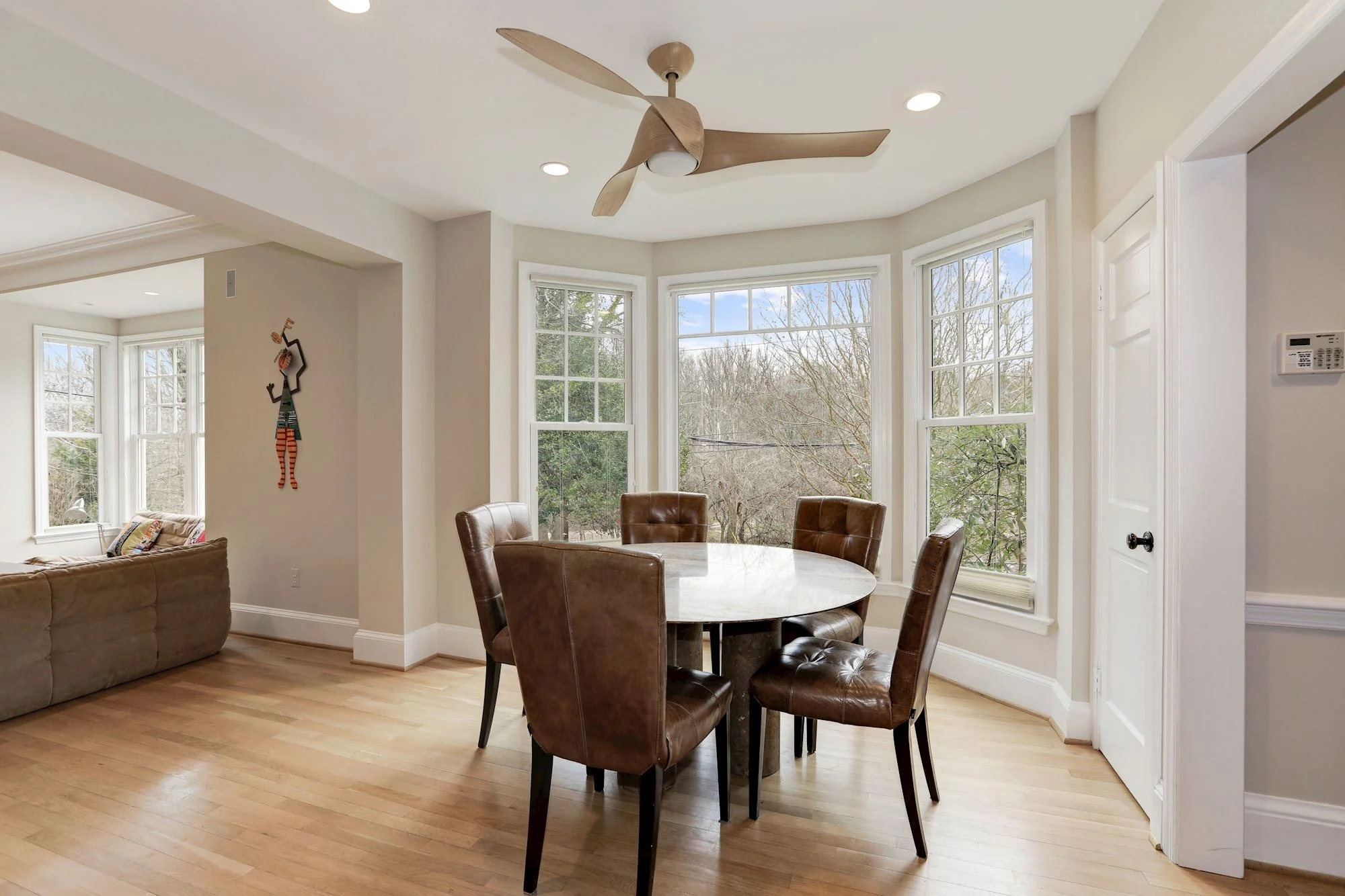 Informal Dining Area overlooks Rock Creek Park