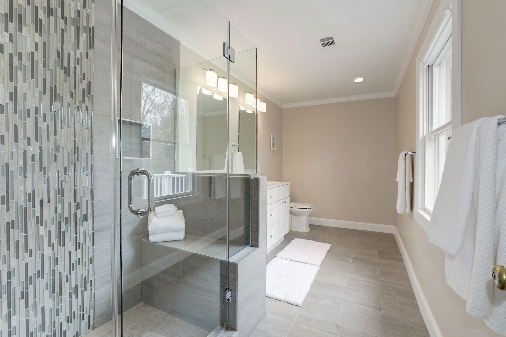 Recently renovated Master Bathroom