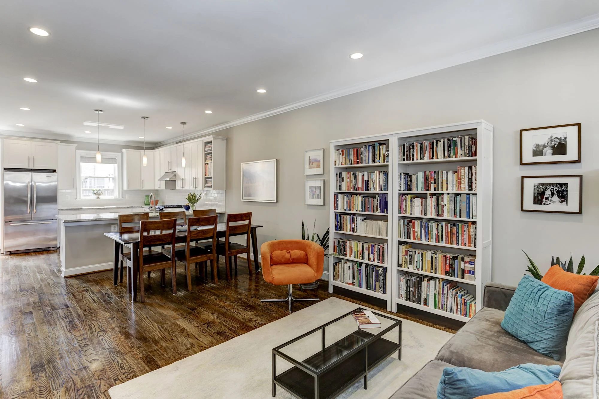 Dynamic Open-Concept Living and Dining Areas