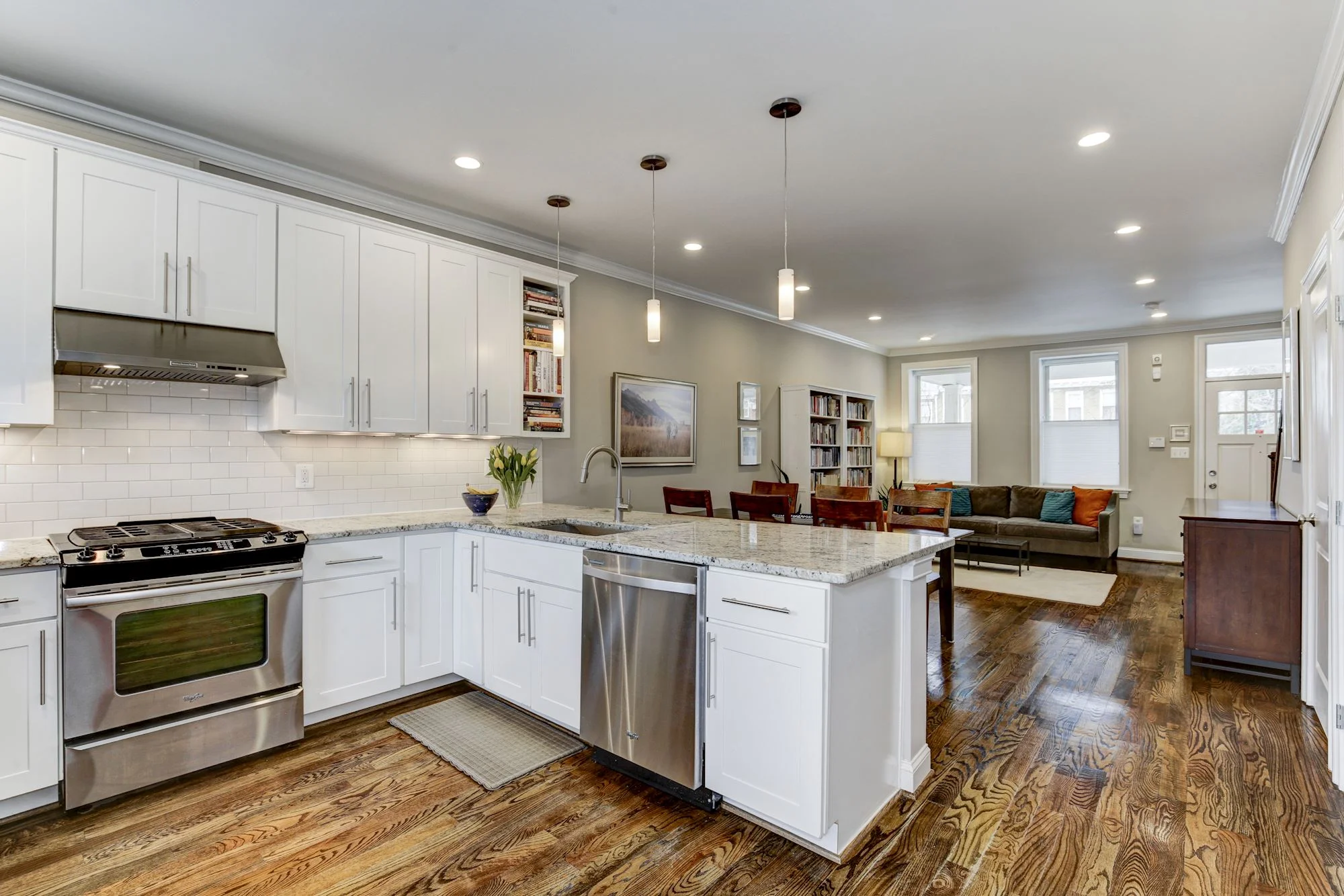 Expansive countertops for prepping, dining, & buffet
