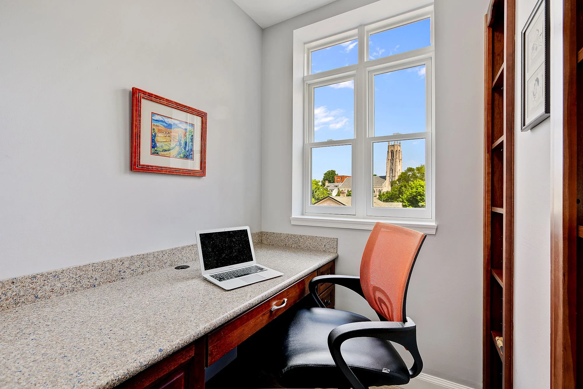Cozy Study with Built-Ins
