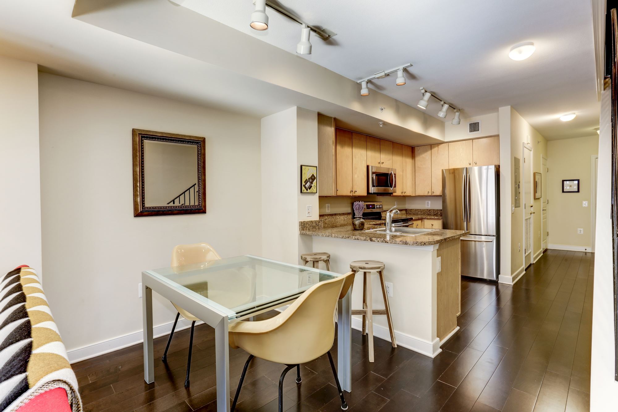 Dining Area Flows to Living Area