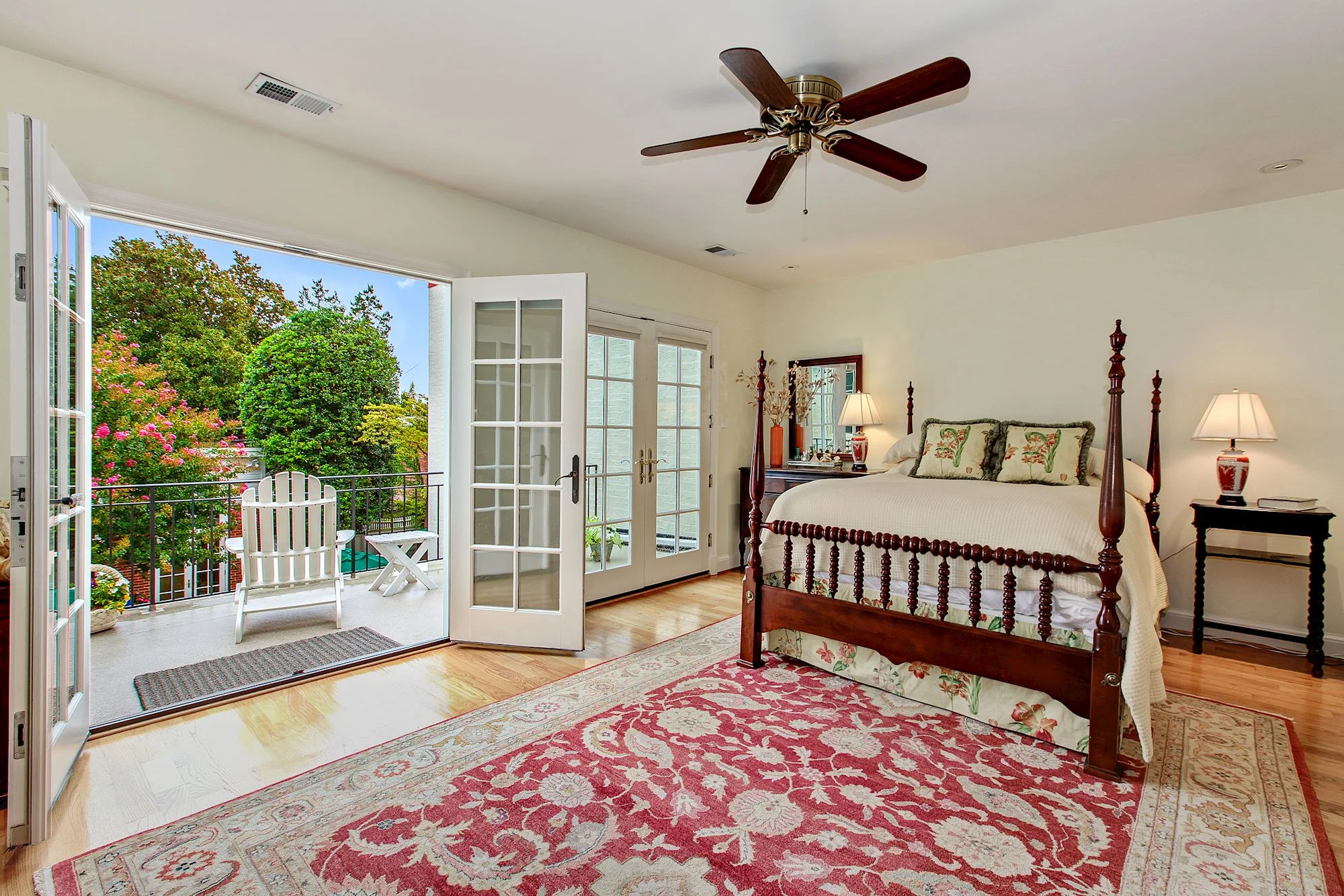 Master Bedroom with Terrace overlooking Garden