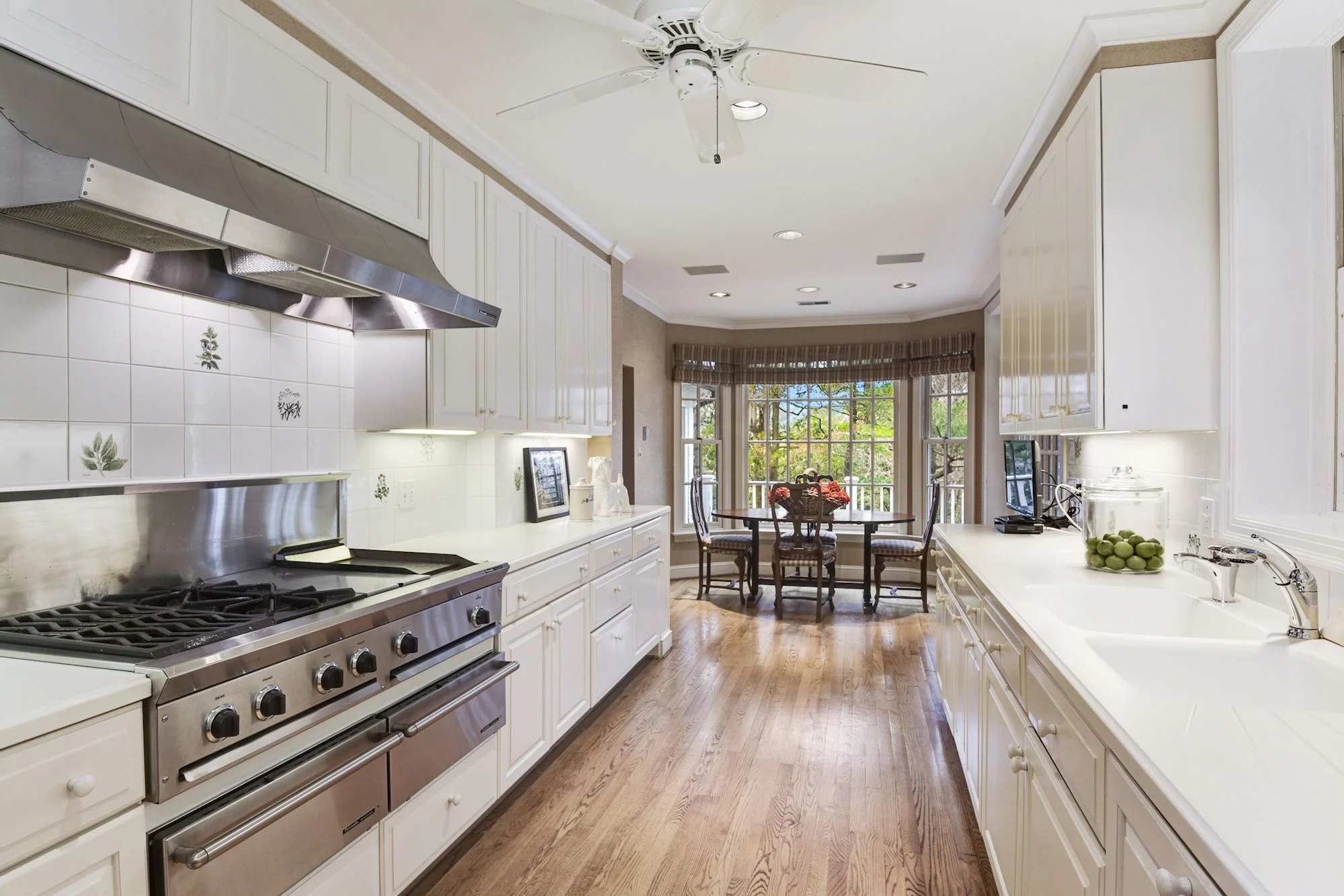 Gourmet Kitchen with Garden Views