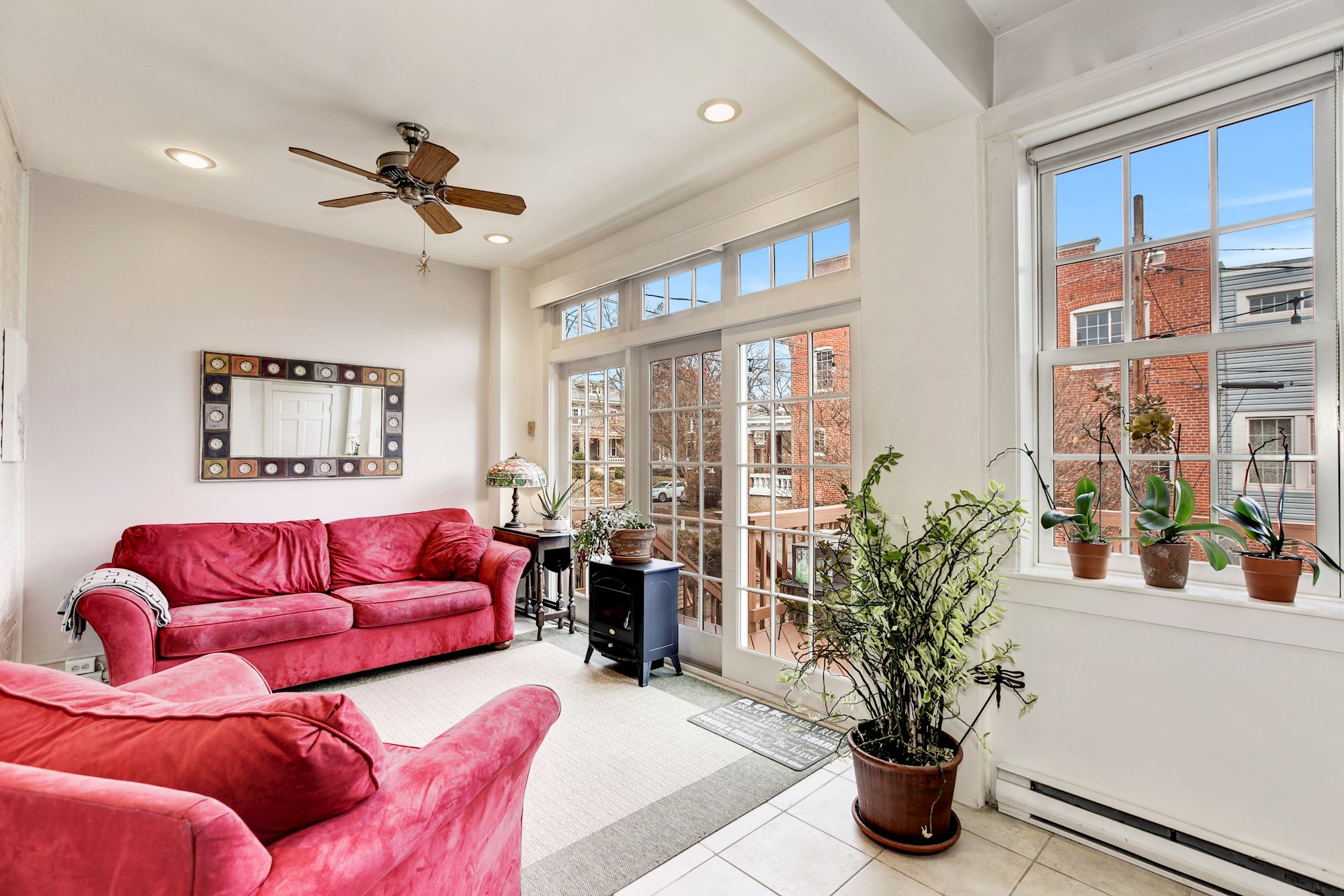 Sunroom with Deck Access
