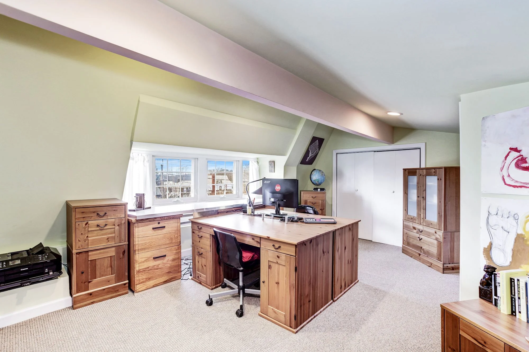 Upper Level 2 Office with Desks to Convey