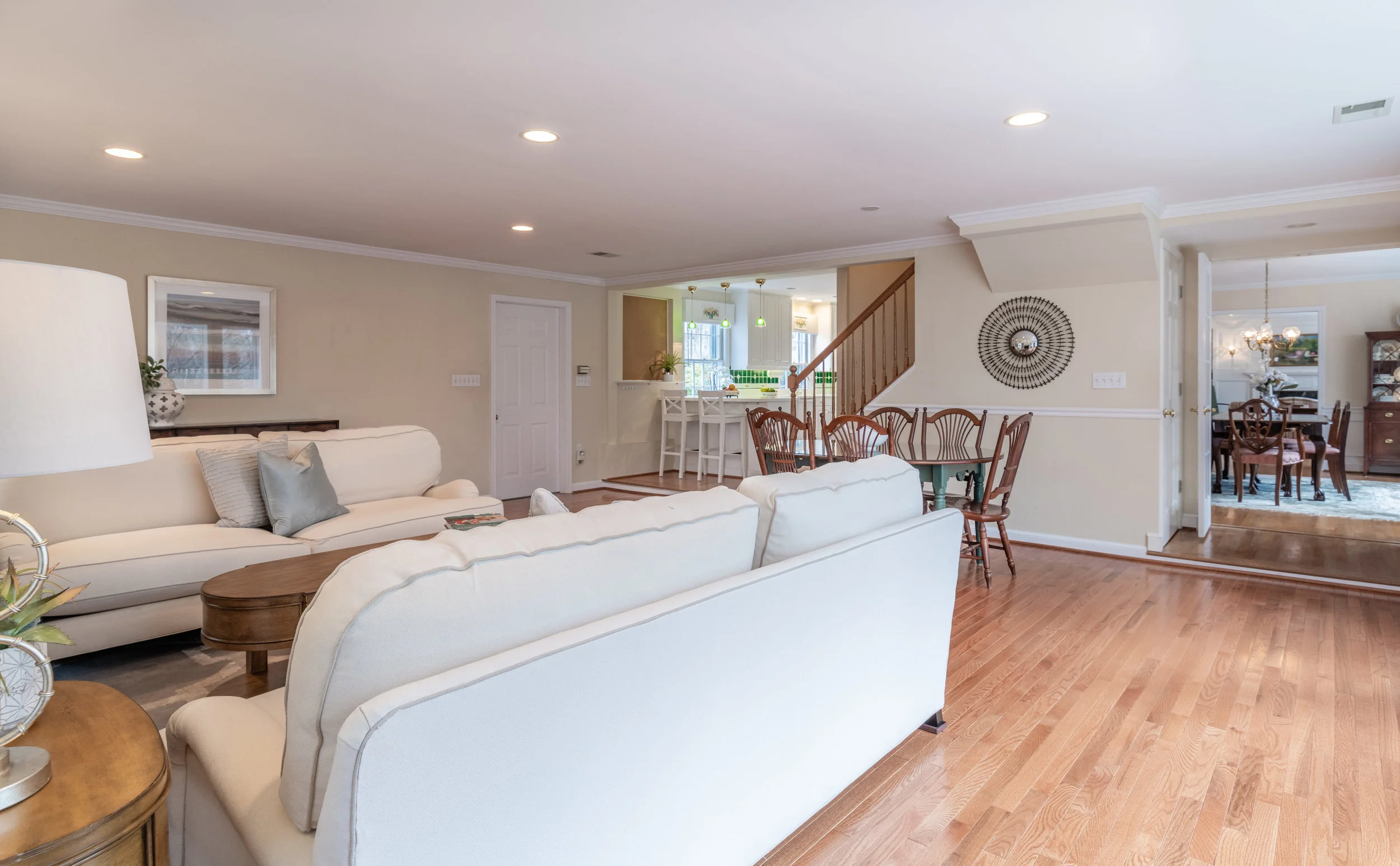 Family Room opens to the Kitchen
