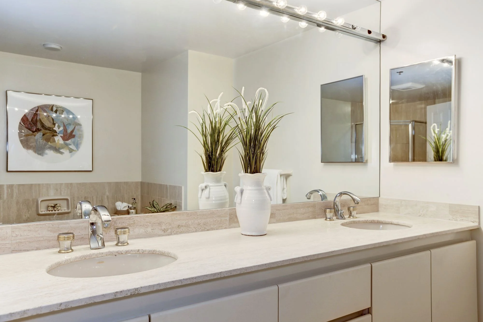 Master Bathroom with Two Vanities