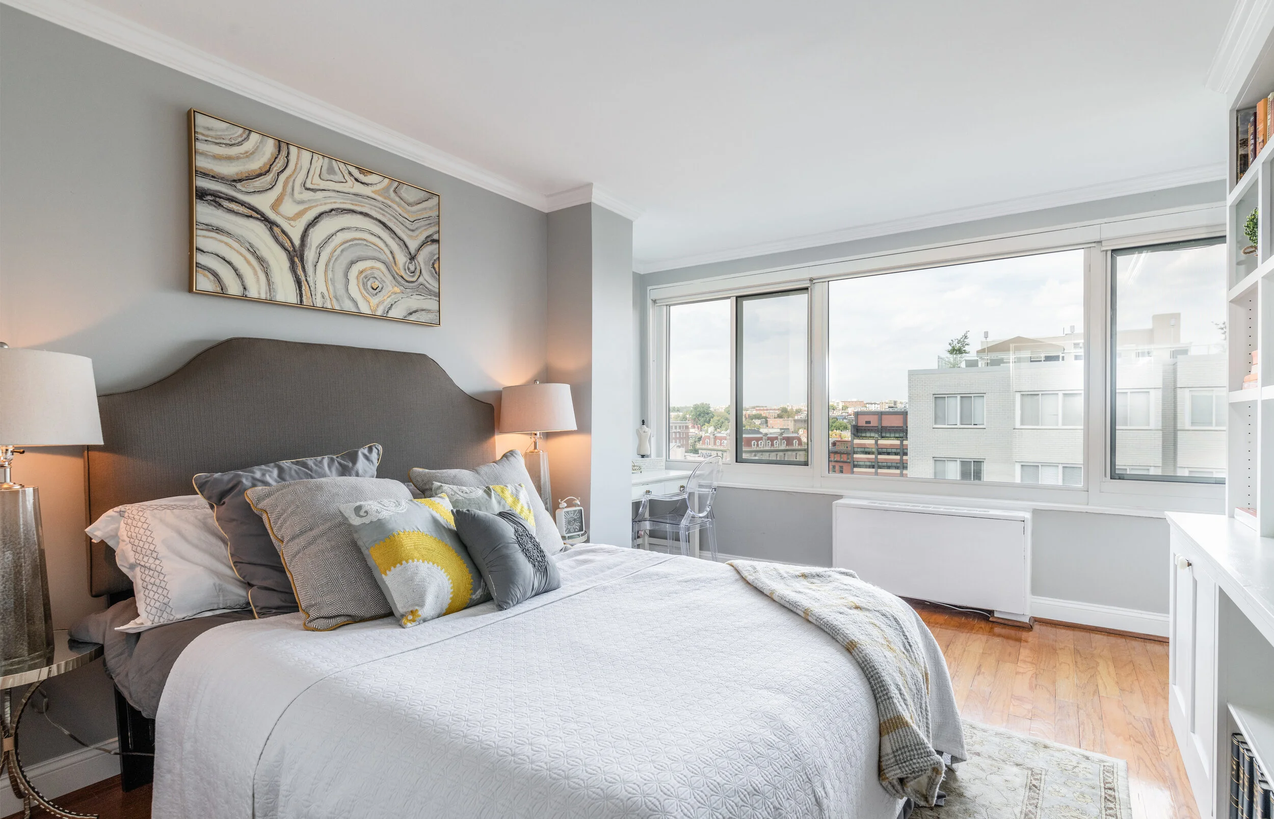 Bedroom Two with Custom Built-ins
