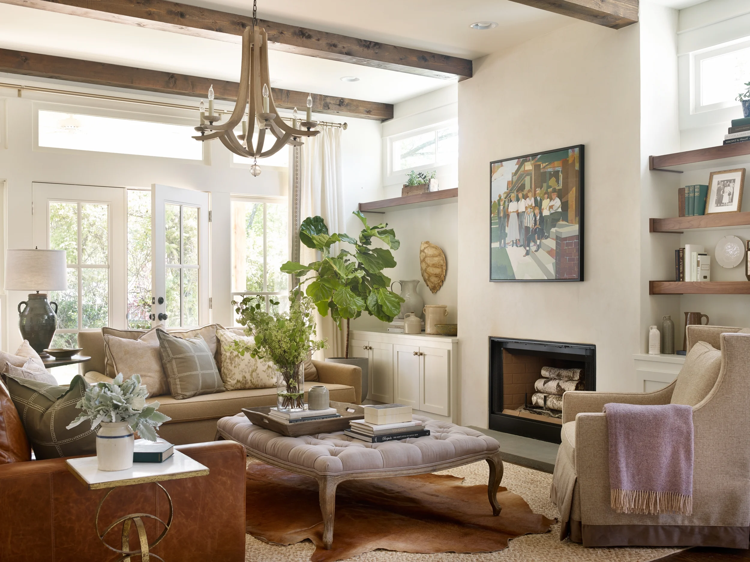 Thompson Place was published in Southern Living's September 2017 issue and Atlanta Magazine HOME'S Summer 2016 issue. This residence is nestled in the heart of the South's highly acclaimed Canton Street District in Historic, Roswell. Known to many as The Porch Project , this new construction home centered around bringing locals only to the table to dream, design and build. Designed by the renowned Lew Oliver , notable for his work seen at Serenbe and Alys Beach, and built by LeHigh Homes , the process and selections were dedicated towards sustainability. Passionate about design and creating community, building a home became a beautiful marriage of those things. Photography courtesy of Emily J. Followill