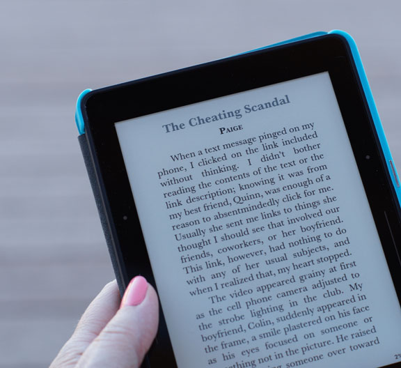 Page one of Breaking Stars by J. Sterling. An example of the basic formatting performed for all manuscripts edited.
