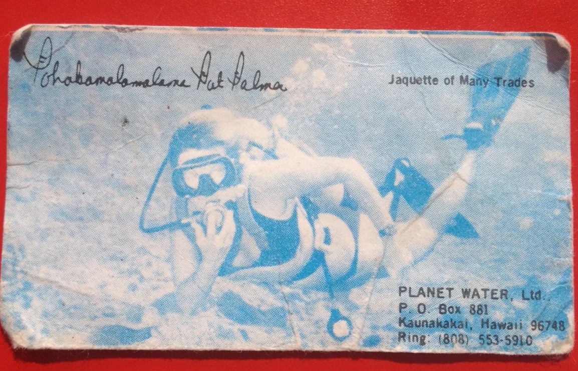 Pat's business card.