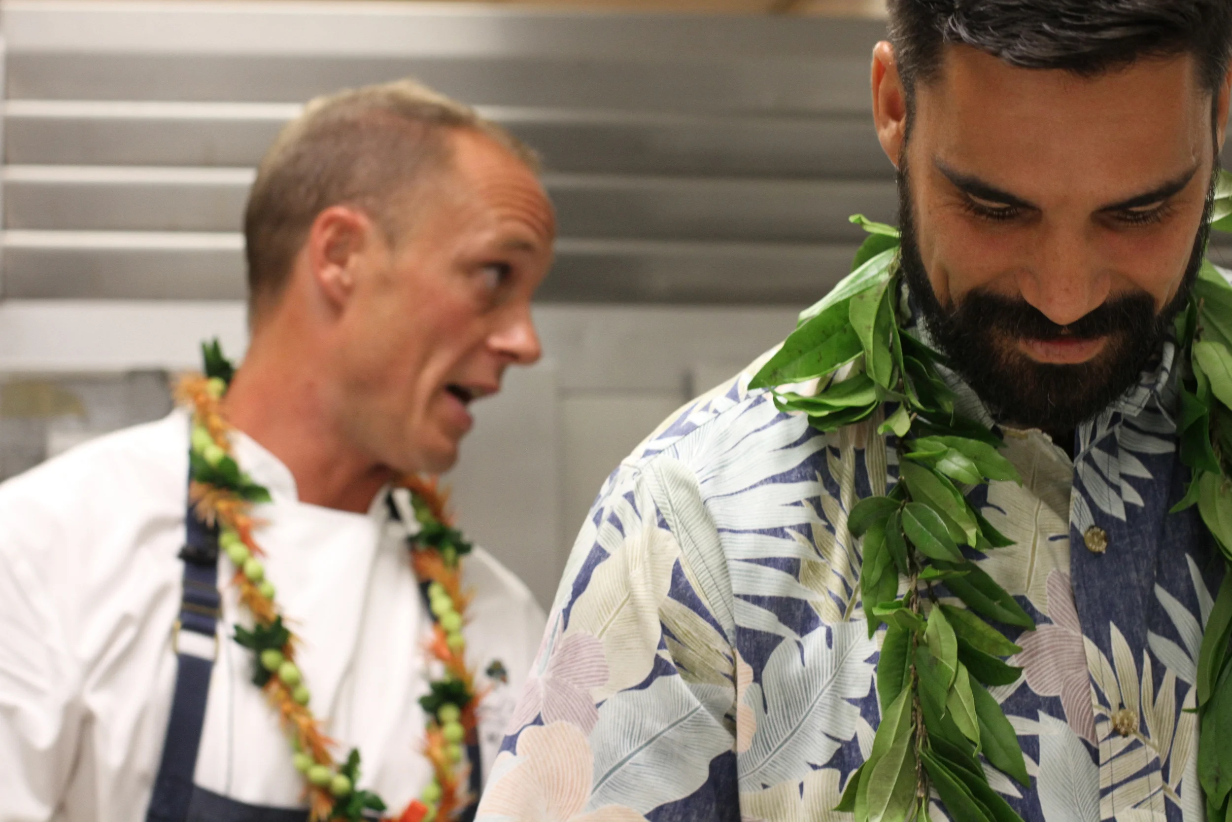 Chef Mike & Kainoa at their dinner