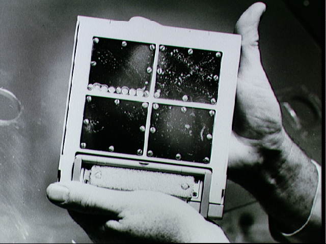 Package of test panels from Agena-8 retrieved by Gemini X