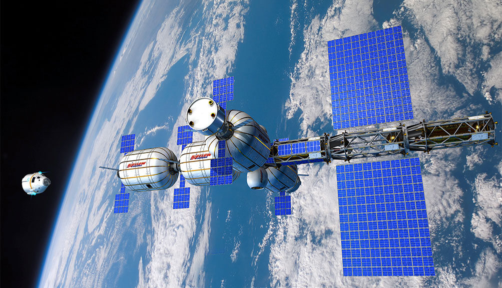B330 modular station concept. Image curtesy of Bigelow Aerospace
