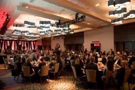 The room was filled to the brim for the event held at the Hyatt Regency