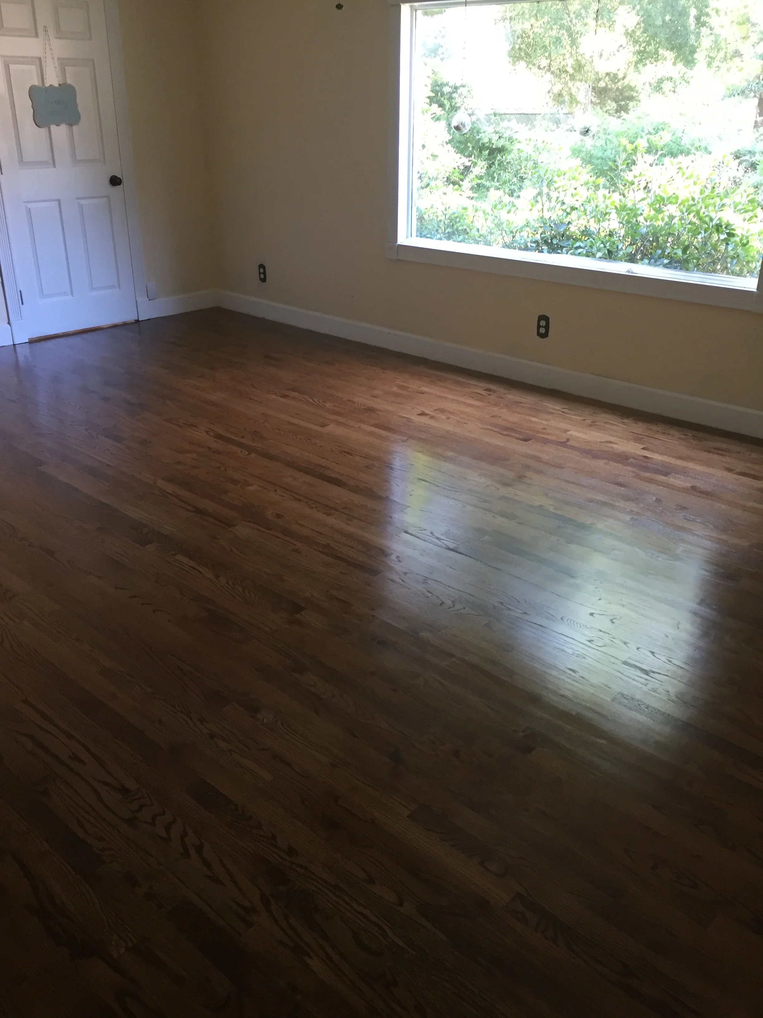 Dining Room! I do not miss the old floors from this room AT ALL. I love that everything matches now! 