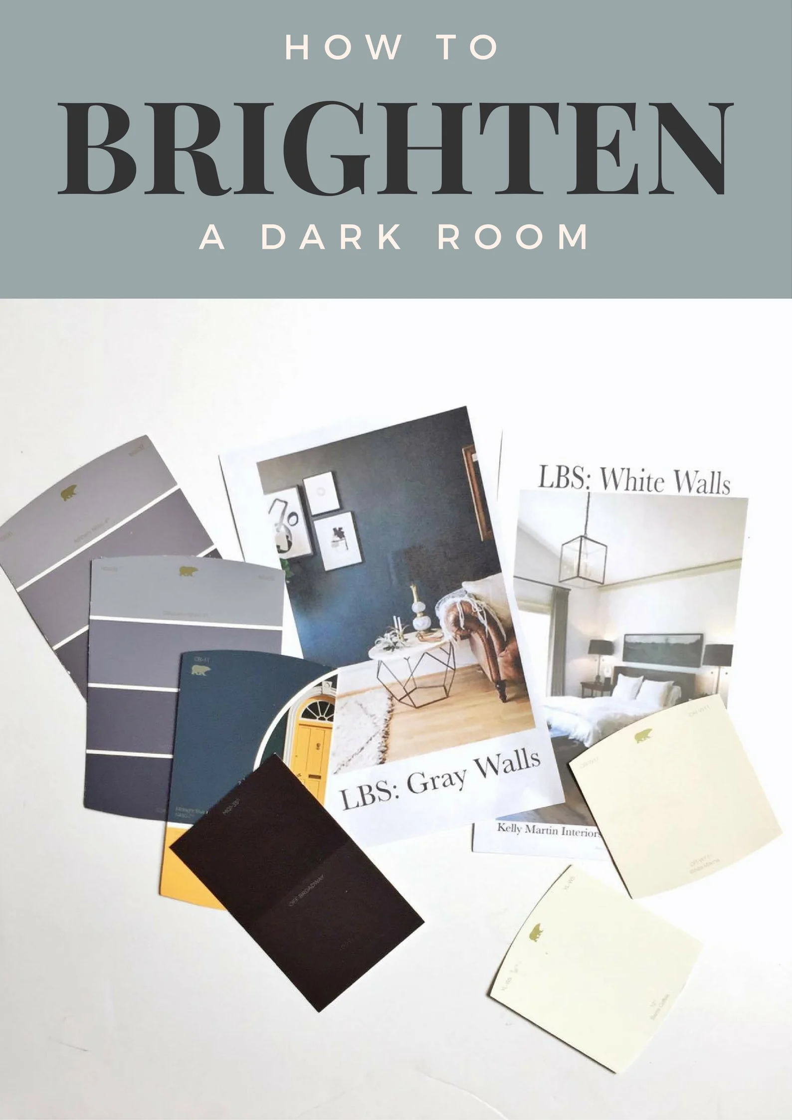 How To Brighten a Dark Room /// Decor on A Budget
