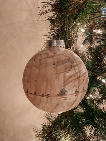 Single Ornament - Coffee Landscape