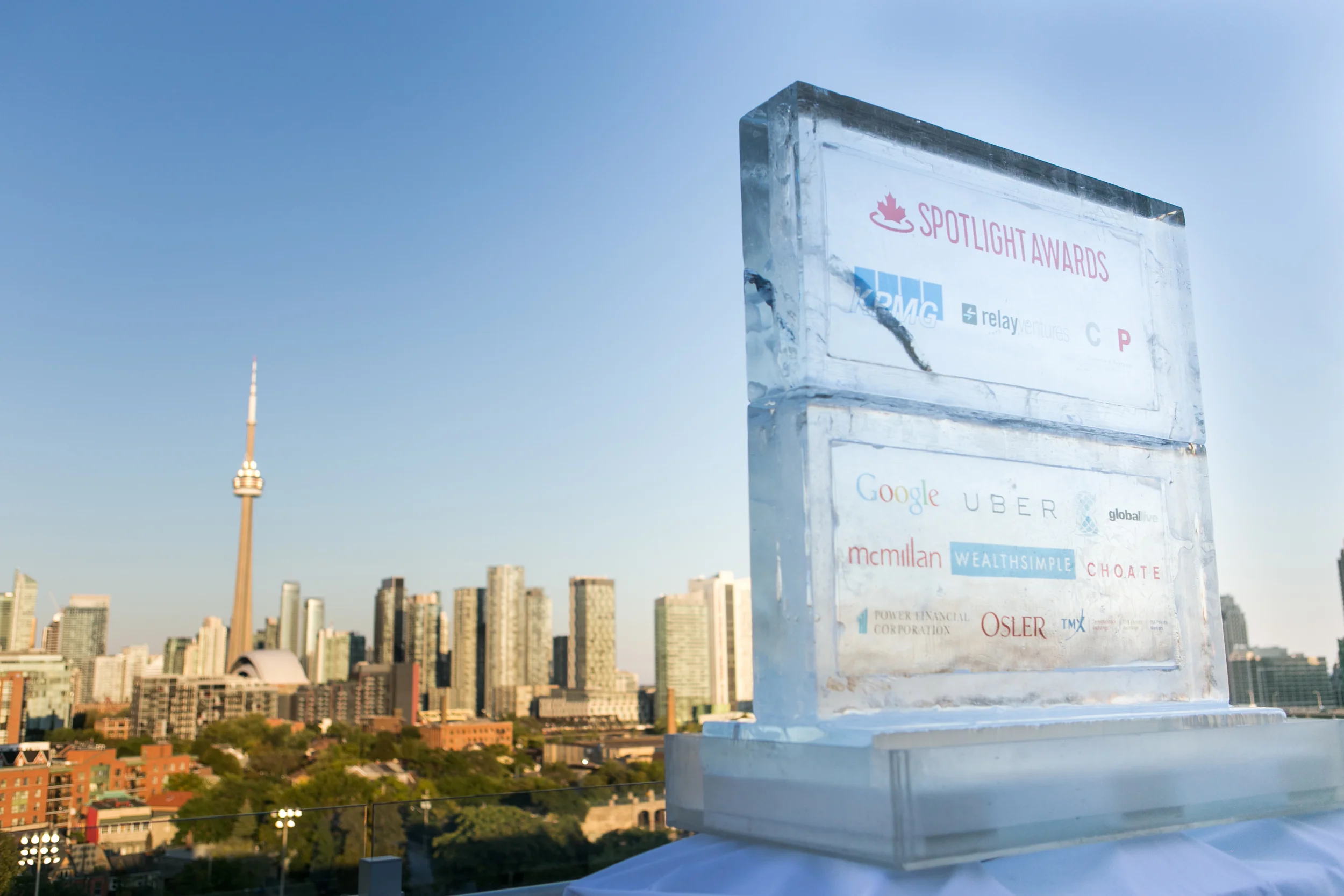 Welcome to the 2015 Spotlight Awards overlooking the beautiful Toronto skyline.