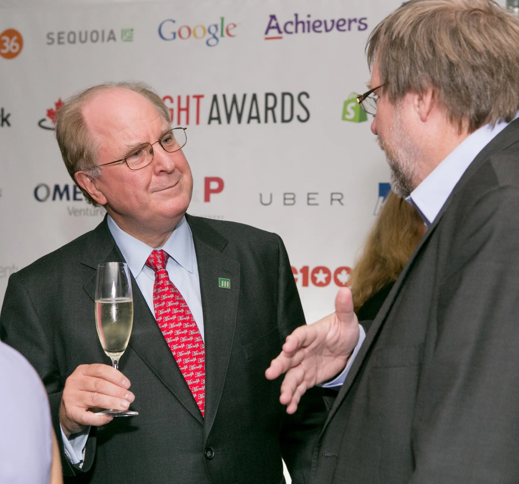 Don Guloien (CEO, Manulife) and Rick Spence (National Post)