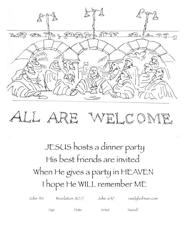 LAST SUPPER ALL ARE WELCOME