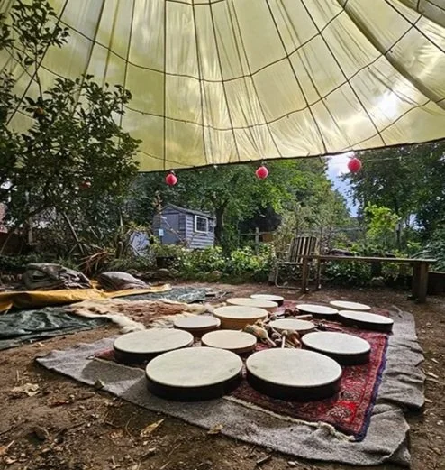 Drumming Circle at Plot 9 Community Garden