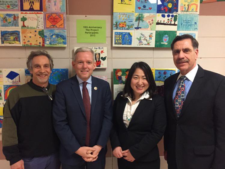 Ms. Hwang, Council Member Van Bramer, Dr. Composto