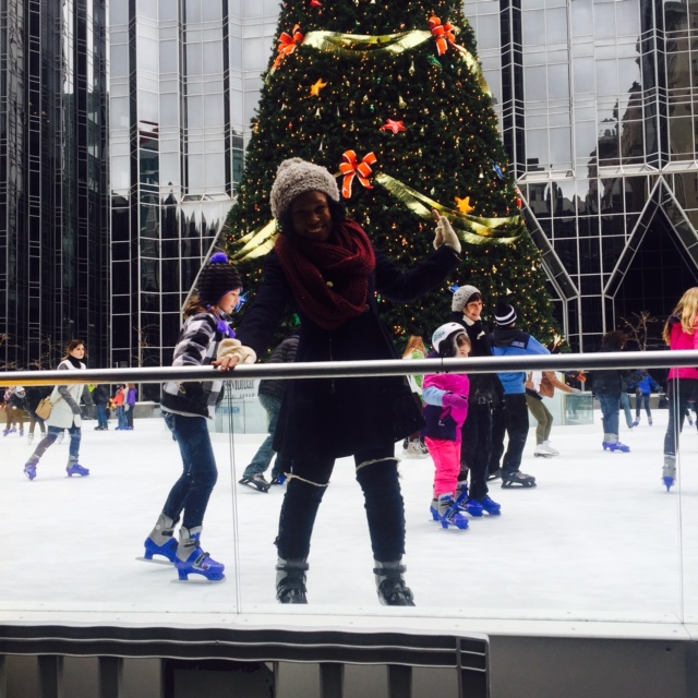 Ice Skating at the PPG Ice Rink-Pittsburgh, PA