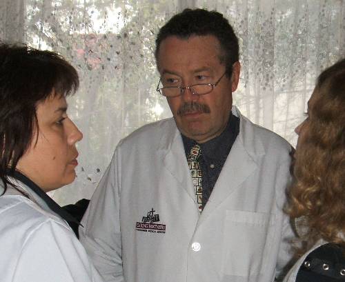   Natasha, the speech pathologist in their center (on the left).     
