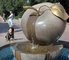   There are iconic apple sculptures throughout the city as the city is famous for their apples.     