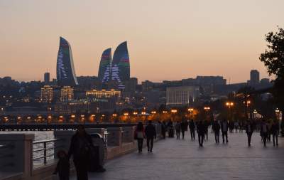   Baku is a beautiful city on the Caspian Sea.&nbsp;     