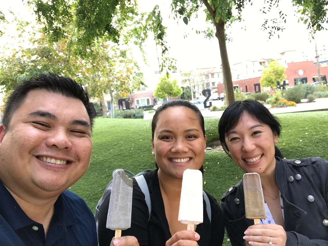 Popbar deliciousness wahaha! I got coffee which was super tasty, & Ken got black sesame - which I am so gonna try next
